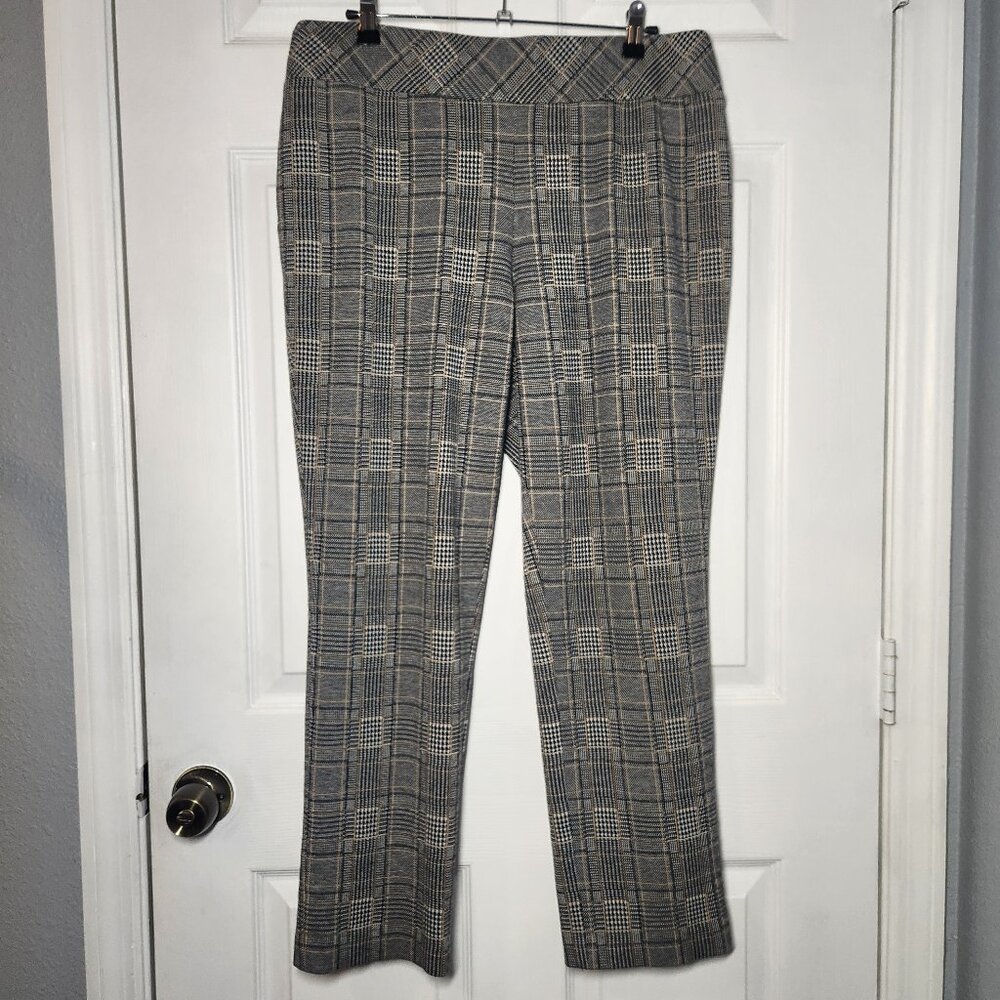 Jones Studio Wool Blend High Rise Pull-On Crop Pants - Size: 14